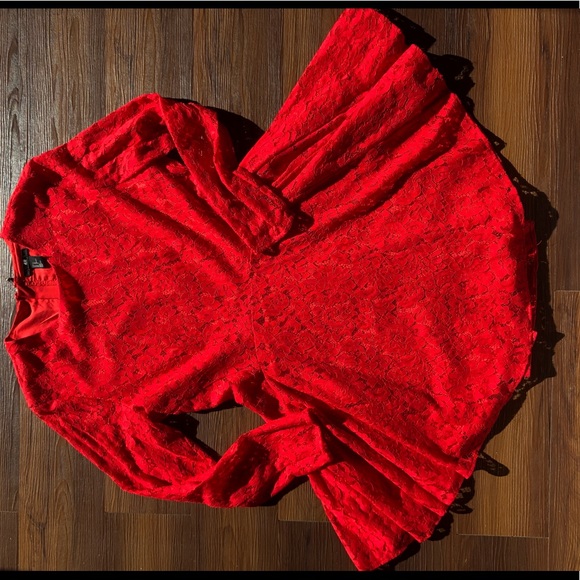 Red Lace Nigh Out Dress - Picture 3 of 6